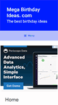 Mobile Screenshot of megabirthdayideas.com